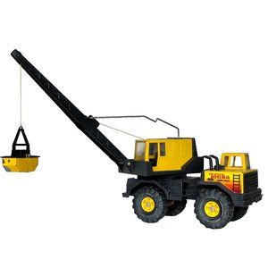 Vintage Tonka Turbo Diesel Crane Truck Clam Bucket XMB-975 Pressed Steel Toy